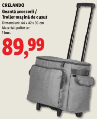 CRELANDO Geantă accesorii / Troller mașină de cusut