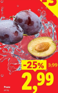 Piața Lidl Prune per kg