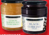 HATHERWOOD Marmeladă portocala și lămâie cu ghimbir / coacăze 450 g