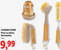 LIVARNO HOME Perie cu mâner din bambus 1 buc.