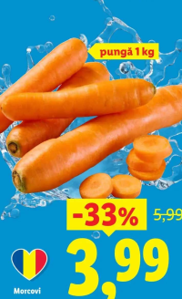 Morcovi pungă 1 kg