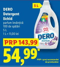 Dero Detergent lichid parfum levănțică 5 L