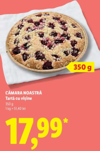 CĂMARA NOASTRĂ Tartă cu vișine 350 g