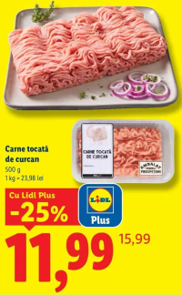 Carne tocată de curcan 500 g
