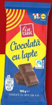 Fin Carré Ciocolată diverse sortimente 100 g