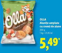 OLLA Alunițe umplute cu cremă de alune 200 g