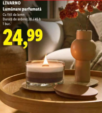 LIVARNO Lumânare parfumată Cu fitil de lemn 1 buc.