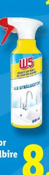 W5 Soluție cu clor cu efect de albire 500 ml
