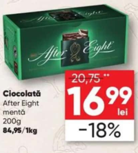 After Eight Ciocolată mentă 200g