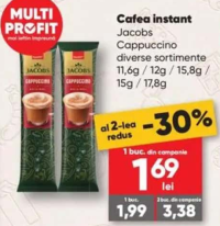 Jacobs Cappuccino Cafea instant diverse sortimente 11.6g / 12g / 15.8g / 15g / 17.8g