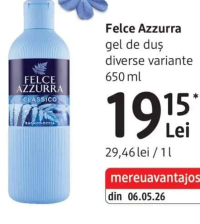 Felce Azzurra gel de duș diverse variante 650 ml