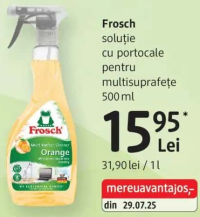 Frosch soluție cu portocale pentru suprafețe 500 ml