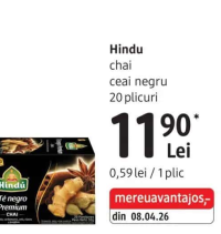 Hindu chai ceai negru 20 plicuri