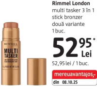 Rimmel London multi tasker 3 în 1 stick bronzer două variante 1 buc.
