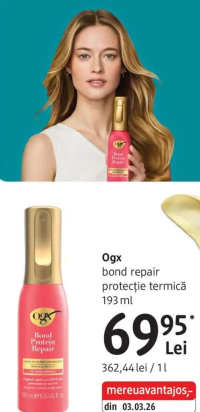 Ogx bond repair protecție termică 193 ml