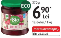 dmBio sfeclă roșie felii 370 g