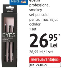 ebelin professional smokey set pensule pentru machiajul ochilor 1 set