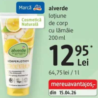 alverde loțiune de corp cu lămâie 200 ml
