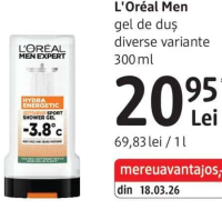 L'Oréal Men Expert gel de duș diverse variante 300 ml