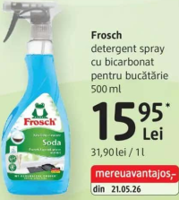 Frosch detergent spray cu bicarbonat pentru bucătărie 500 ml