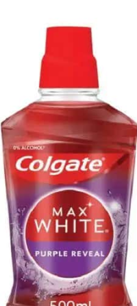 Colgate max white purple apă de gură 500 ml