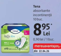Tena lady slim absorbante incontinență 10 buc.