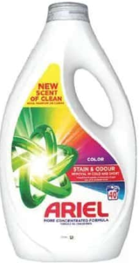 Ariel detergent lichid pentru rufe colorate 40 spălări 1,80l