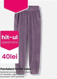 Pantaloni femei velur