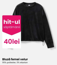 Bluză femei velur 95% poliester, 5% elastan