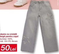 KiK Jeans cu croială largă pentru copii bumbac 100%, măr. 134-170