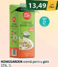 HOMEGARDEN cremă pentru gătit 22%, 1L