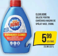 Clean Home Soluție pentru curățarea mașinii de spălat vase, 250ml