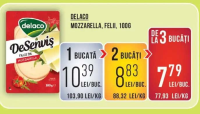 Delaco DeServiș Mozzarella, felii, 100g
