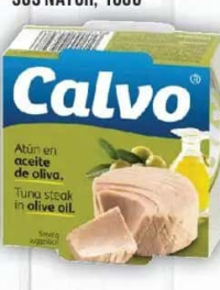 Calvo Ton bucăți în ulei de măsline / ulei de floarea-soarelui / în sos natur, 160g