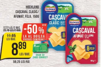 Hochland Cașcaval Clasic/Afumat, felii, 150g
