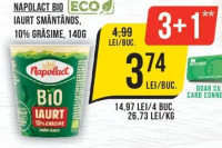 Napolact Bio Iaurt Smântână, 10% grăsime, 140g
