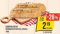 European Pastry Demibaghetă rustică, cereale, 100g