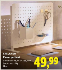 CRELANDO Panou perforat 46,5 x 2,4 x 36,5 cm