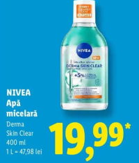 NIVEA Apă micelară Derma Skin Clear 400 ml