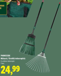 PARKSIDE Mătură / Greblă telescopică 1 buc.