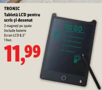 TRONIC Tabletă LCD pentru scris și desenat 8,5"