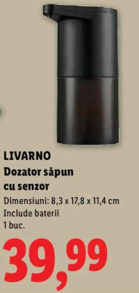 LIVARNO Dozator săpun cu senzor