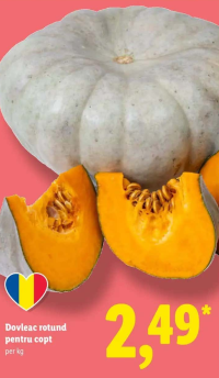 Dovleac rotund pentru copt per kg