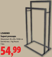 LIVARNO Suport prosoape 45 x 28 x 73/84 cm
