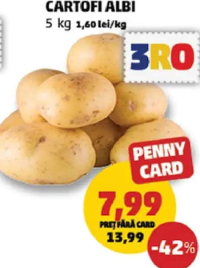 Cartofi Albi 5 kg