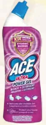 ACE Gel înălbitor / decalcifiant WC 750 ml