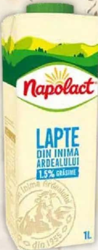 Lapte NAPOLACT 1.5% grăsime 1 L