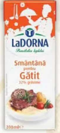 Smântână de gătit LA DORNA 32% grăsime 200 ml