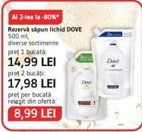 DOVE Rezervă săpun lichid 500 ml