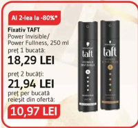 TAFT Fixativ Power Invisible/Power Fullness 250 ml